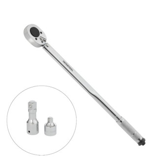 Динамометричний ключ INTERTOOL XT-9010 3/4" 70-420 NM, перехідник 3/4" х 1/2'', подовжувач 100 мм