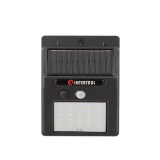 Світильник акумуляторний настінний INTERTOOL LB-0112 , 20SMD, вуличний, сонячна панель, датчик руху