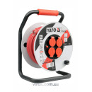 Подовжувач мережевий YATO YT-8108 на котушці 50 м. 3-жильний