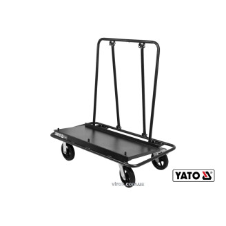 Візок для перевезення г/к плит YATO YT-37430 : навантаження- 940 кг, 1240 х 640 х 1210 мм