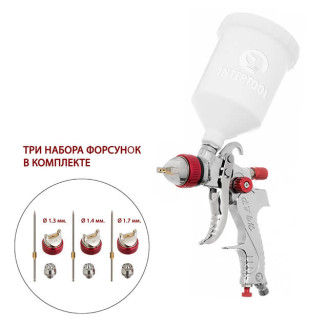 Пневматичний краскопульт HVLP INTERTOOL PT-0153