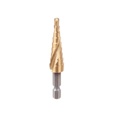 Свердло ступінчасте по металу, спіральне, 4-12 мм, HEX INTERTOOL SD-5836