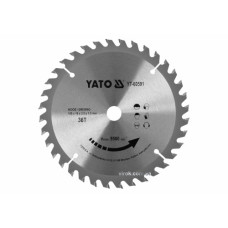 Диск пиляльний по дереву YATO 165 × 16 мм 36 зубців