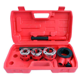 Набір плашок INTERTOOL SD-8003 3 шт. для нарізки різьблення 1/2"; 3/4"; 1"