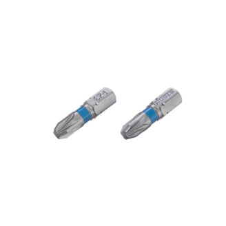 Комплект насадок викруткових  PZ3 1/4"*25мм, S2, уп. 2од., STORM INTERTOOL VT-0222