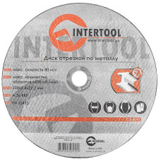 Диск відрізний по металу INTERTOOL CT-4017 230x2.4x22.2 мм