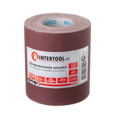 INTERTOOL BT-0725 Шкурка шліфувальна, тканинна основа, К240, 200 мм × 50 м