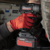 Рукавичка червона в'язана синтетична, вкрита сірим нітрилом на долоні 10"  INTERTOOL SP-0127