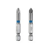 Комплект насадок викруткових  PZ2 1/4"*50мм, S2, уп. 2од., STORM INTERTOOL VT-0215
