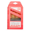 Набір свердел по металу DIN338 HSS 19шт (1.0-10.0), покриття Ti INTERTOOL SD-001..