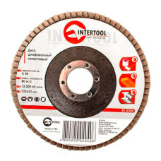 Диск шліфувальний пелюстковий INTERTOOL BT-0204,125 x 22мм зерно K40