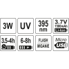 Ліхтар ультрафіолетовий YATO YT-08588 з окулярами