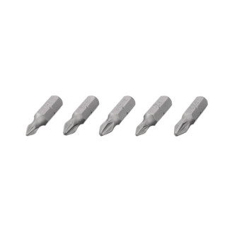Комплект насадок викруткових PH1, PH2, PZ1, PZ2 1/4"*25мм, S2, уп. 5од., STORM INTERTOOL VT-0210