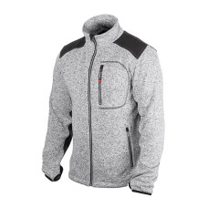INTERTOOL SP-3112 Куртка в'язана SOFTSHELL сірого кольору з чорними вставками, розмір M
